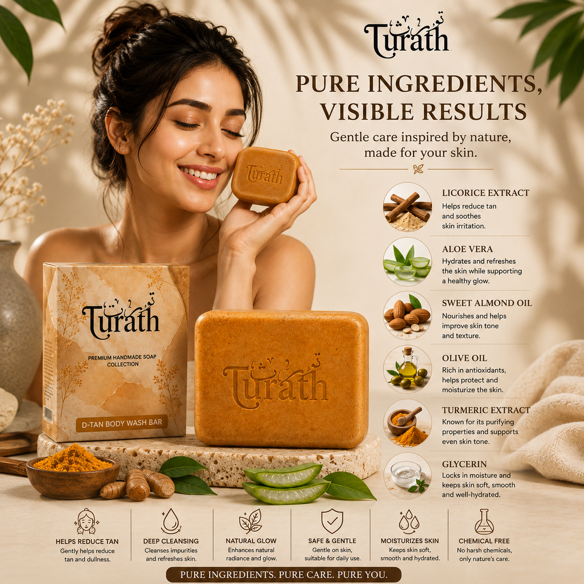 Turath Care D-Tan Soap