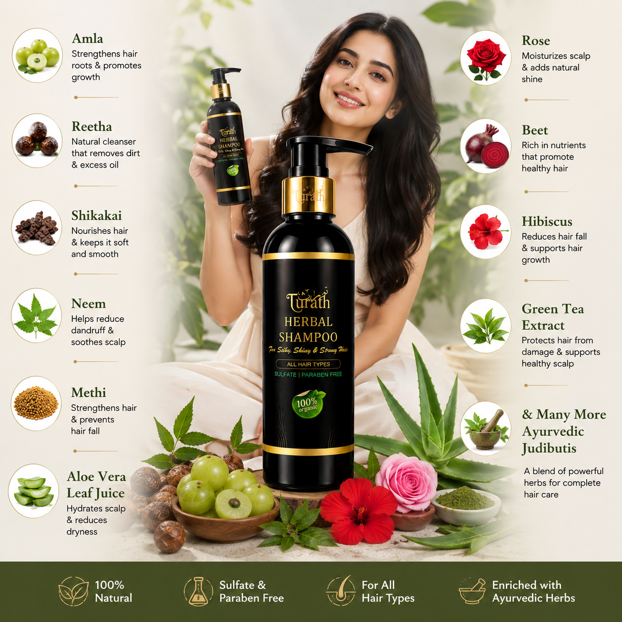 Turath Care Herbal Shampoo
